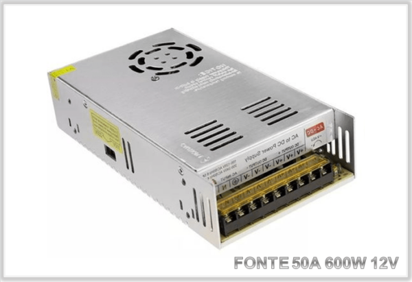 FONTE CHAVEADA 50A 12V