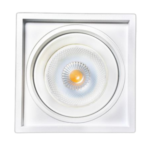 SPOT DE EMBUTIR RECUADO QUADRADO PAR30 ALUMINIO - LINHA GENESIS