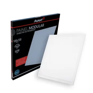 PLAFON PENDENTE 100X100 60W BRANCO NEUTRO - BR