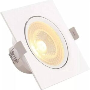 SPOT DE EMBUTIR 5W QUADRADO BRANCO QUENTE