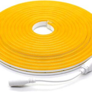 NEON FLEX 12V ROLO COM 5 METROS CORTE 2,5CM - AMARELO