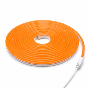NEON FLEX 12V ROLO COM 5 METROS CORTE 2,5CM - ÂMBAR