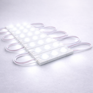 KIT PACOTE 200 MÓDULOS COM LENTES 3 LEDS 12V 1,5W 6500K BRANCO FRIO