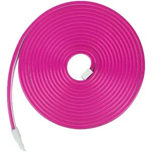 NEON FLEX 12V ROLO COM 5 METROS CORTE 2,5CM - ROSA