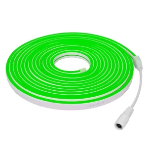 NEON FLEX 12V ROLO COM 5 METROS CORTE 2,5CM - VERDE