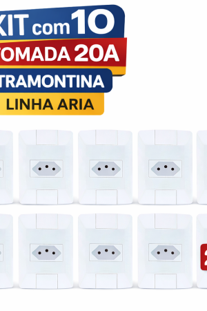 kit com 10 tomada 20a